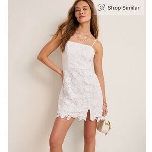 Elegant White Lace Dress